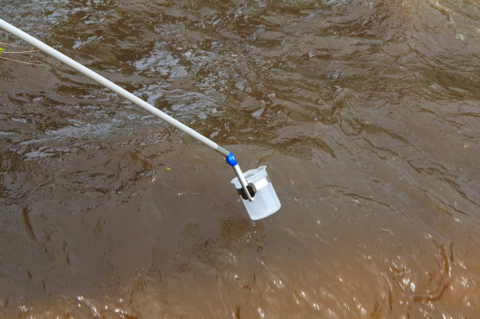 Отбор проб воды с последующими измерениями